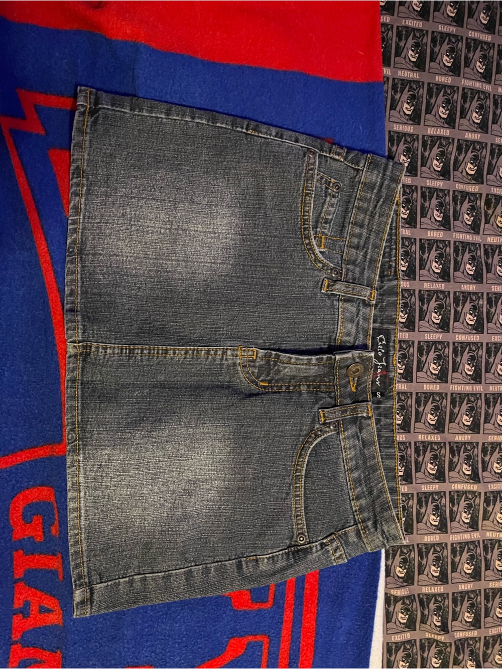 Celo jeans Denim Mini Skirt in dark Blue